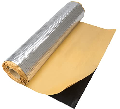 2 qm Alubutyl 50x400 cm Dämmmatte selbstklebend Anti Dröhn Matte Fahrzeugdämmung