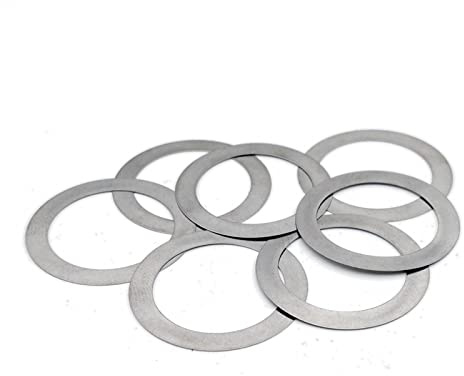 Ctongrun-Arandelas planas Arandela plana de acero inoxidable Junta de ajuste de alta precisión Ultra delgada Camilla M35 M40 M45 M50 M60 Espesor 0.1 0.2 0.3 0.5 1 mm, buena resistencia a la corrosión(