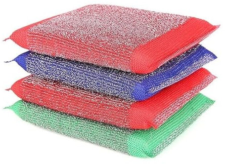 HUFFA Topfreiniger, Wiederverwendbare Pfannen, Stahlwolle, Schwamm, Schrubber, waschbarer Schrubber, Küchenzubehör, Haushaltsgeräte for Waschen