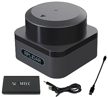 WayPonDEV RPLIDAR S3 360 Degree 2D Lidar Sensor 40m Scanning Radius IP65 SLAM ROS LIDAR Scanner Distance Module for Obstacle Avoidance and Navigation of Robots AUV