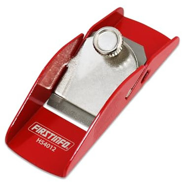 FIRSTINFO H54012 | Mini Pialletto Manuale in Acciaio Leggero | Pialla per Rifinitura del Legno