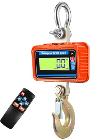 3T 3000KG Kranwaage Smart Schwere Typ Crane Maßstab mit Alulegierung von Luftfahrtqualität Elektronische Hängewaage Digital Haken Hängewaage Wiederaufladbare Modelle