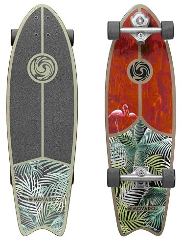 STAR SCOOTER Surf Skateboard Longboard Vintage Retro Cruiser High Speed Kugellager ABEC-11 Komplett Unisex | Exotic