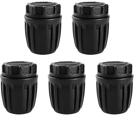 VooGenzek 5 Piezas Accesorios de Riego Tapones de Extremo para Tubos 20mm, Adaptador de Riego por Goteo, Conectores de Púas de Manguera para Sistemas de Riego, para Césped, Jardín