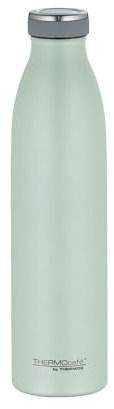 THERMOcafé by THERMOS TC BOTTLE pastell mint grün matt 0,75l, Isolierflasche aus Edelstahl, kohlensäurefest, 12h heiß 24h kalt, Auslaufsicher, für Schule, Unterwegs & Büro