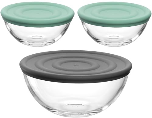 LEONARDO HOME CUCINA Schalenset • 6 tlg. Set • Für Aufbewahrung, Zubereitung und Servieren • Zeitlos • Stapelbar und alltagstauglich • Ideal für Küche und Vorrat • Höhe 15,3 cm • mehrfarbig • 055240
