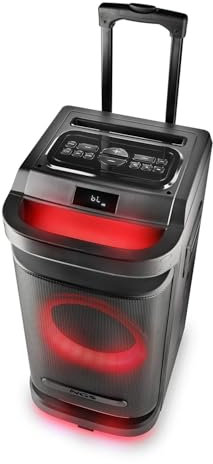 Enceinte Active sur Batterie de Sonorisation WILDSPACE1-900W, Bluetooth 5.3, USB/AUX, Lumière LED, TWS, avec WOOFER 10