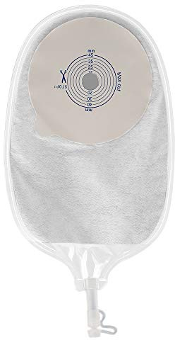 Fictory Borsa per urostomia per stomia urinaria, nefrostomia, cura della fistola della vescica, riutilizzabile, design ritagliabile, tappo a prova di perdite