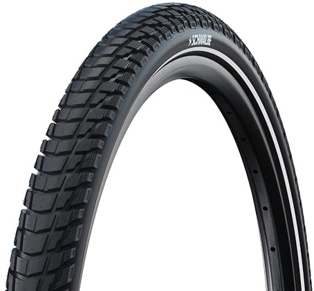 Schwalbe Marathon Plus Tour - Performance Line Drahtreifen Fahrradreifen, Black/Reflex, 28 x 1.75