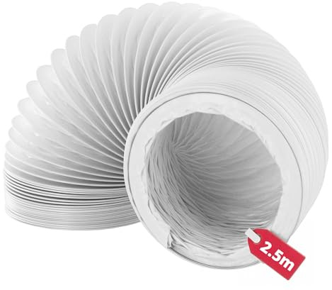 Reliapart Universal Tumble Dryer Vent Hose 4inch x 2.5 Metre Long Exhaust Pipe Such as Indesit Beko etc Tumble Dryers