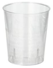 Papstar 12158 Gläser für Schnaps, PS 2 cl, ø 3.7 x 4.1 cm glasklar, 1 Karton (30 Packungen á 40 Schnapsgläser = 1200 Stück)