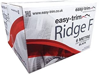 Black Easy Ridge Universal 6 Metre 'Dry Fix' Kit Mortar Free Ridge Tile Fitting System (Available in 2 Colours - Terracotta or Black)
