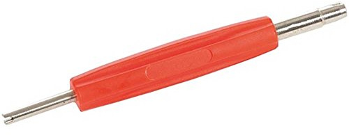 Ventilschrauber lösen festsitzender Ventileinsätze Metall-Kunststoff Silber/rot
