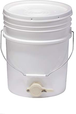 Little Giant® Plastic Honey Bucket with Gate | Beekeeping Supplies | Honey Extractor Equipment | Assembled in USA | 5 Gallon