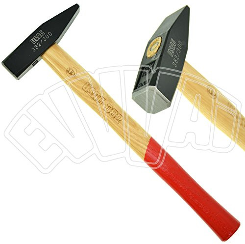 Martillo para mecánico Usag 382 con mango de madera, modelo alemán, cabeza cuadrada plana