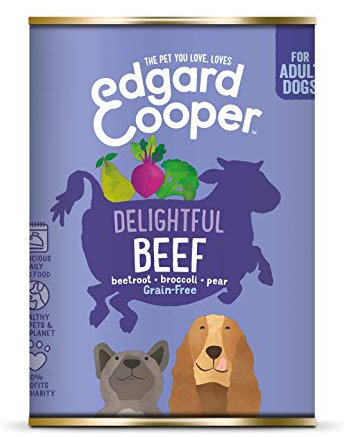 Edgard & Cooper Rind mit Rote Beete Brokkoli und Birne für ausgewachsene Hunde