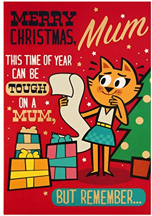 Weihnachtskarte für Mama von Hallmark – Mad As Cheese Humor Design