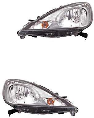 Halogen Scheinwerfer Set links & rechts Hauptscheinwerfer Frontscheinwerfer H4 chrom ohne Steckdose für Model Jazz III GE