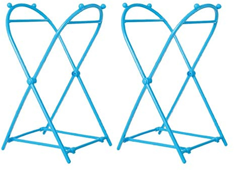 Hemoton 2pcs Trash Bag Holder Stand,Garbage Bag Holder,Foldable Trash Bag Holder Rack,Rubbish Bag Support Rack,Outdoor Leaf Bag Stand for Yard Camping Garden Lawn Party