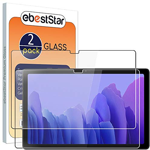 ebestStar - {2 Stück) Panzer Schutz Glas für Samsung Galaxy Tab A7 10.4 T505 (2022, 2020), 3D Displayschutz, 9H gehärte Glas, Abgerundete, Blasenfrei