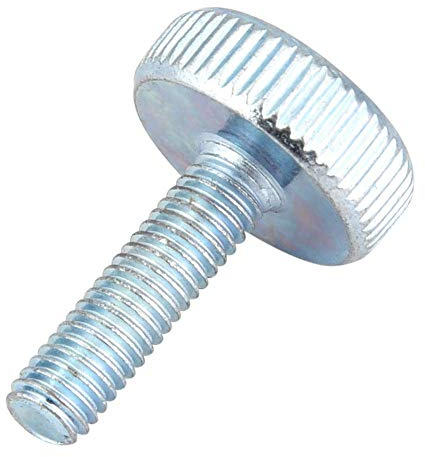 rändelschraube Rändelschrauben, 5 Stk. M5 20 mm verzinkter Flachrändelkopf Schrauben aus Kohlenstoffstahl, handgefertigte Rändelschrauben für Elektrogeräte, Werkzeuge, Autos(M5x20（5pcs）)