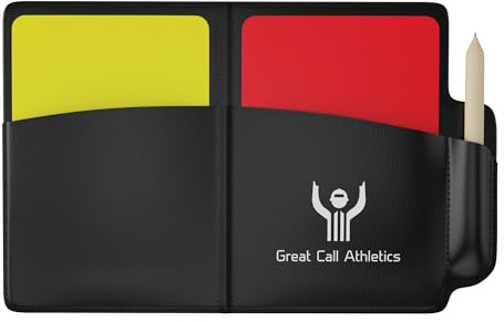 Great Call Athletics | Soccer Referee Wallet and Penalty Card Set | Includes Pencil & Penalty Game Cards | Football Holder