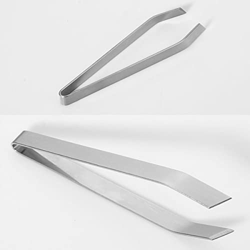 FOMIYES 6 Pcs Stainless Steel, 12cm Manual Precision, Slant Tweezer Food for Fish Bone Hair Removing Boneless Fishbone Clip Kitchen Tool