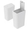 2Pack 9L Plastic Bin with Lid - Push Button, Dog Proof, Kitchen, Bathroom, Bedroom, Office, Living Room Bin (White)