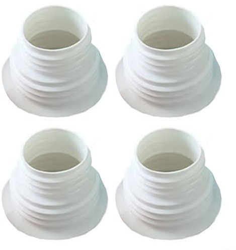 4PCS Abfluss Rohr Schlauch Silikon Stecker Abwasser Dichtung Ring Waschmaschine(white)