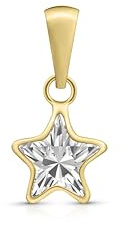 Amberta Allure Damen Anhänger aus 9K Gold mit Zirkonia