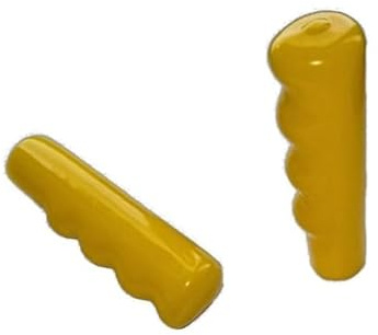 2X Ersatzteil Griff GELB Sackkarre Schubkarre - 30 mm Griff Muldengriff für Schubkarre Sackkarre Karre Rohr