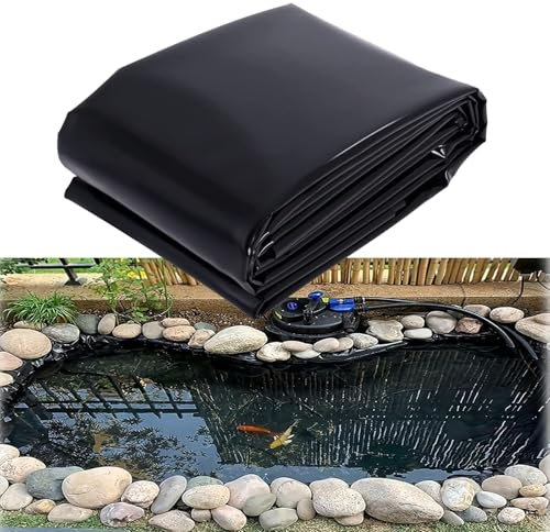 Pounjsd Telo Laghetto, 5x5m Telo per Laghetto da Giardino,Fodera Per Laghetto,Grande Rivestimento per Laghetti,Gardens Pools Membrane,Telo per Laghetto per Laghetti,Giardini Acquatici,Fontane