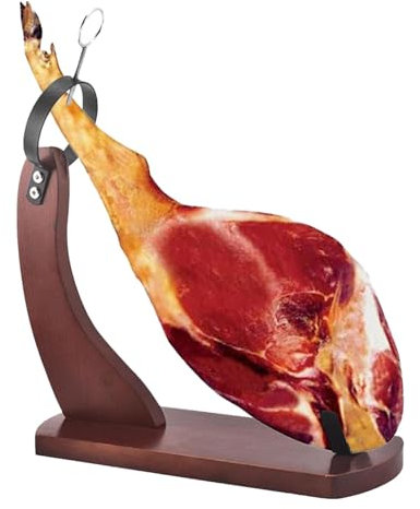 Ham Stand Holder,Wooden Ham Carving Rack Stand for Slicing Spanish Hams - Stable Kitchen Stand with Non-Slip Pad, Ham Rack for Slicing at Restaurant or Home