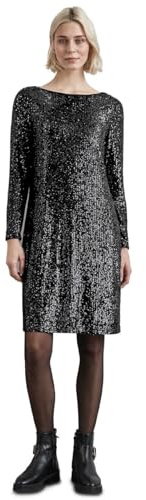 Party paljettklänning solid, Mousserande silver, 38