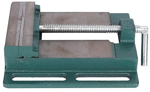 Yuecoom Étau de machine, étau de fraisage, outil de menuiserie simple, accessoire de travail du bois, grosse mâchoire en fonte 5 pouces pour fraiseuses et perceuses et entretien