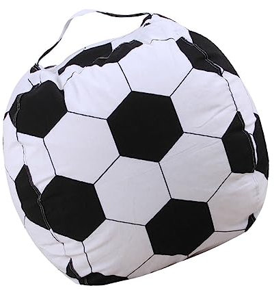 Milisten Bean Bag Chair Football Bean Bag Refill Stuffed Toy Storage Stuffed Animal Storage Bag Toys Beanbags for Adults Football Bean Bag Covers Animal Toys - without filling