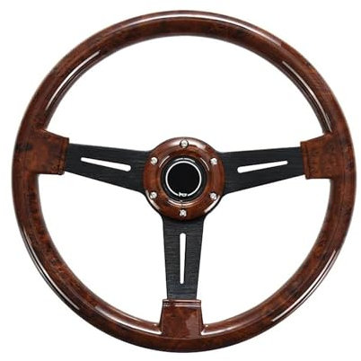 Universal 350 Mm 14 Zoll Holzmaserung Rennlenkrad Drifting Sportlenkräder Autozubehör(Modell 2)