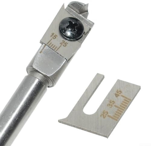 Flat Wood Drill Bits Set with Easy Adjustment System and User Friendly Hex Key (15-45mm)
