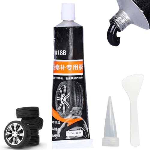 AuraBeen Premium 50ML Instant Tire Sealant - Black Adhesive Rubber Compound for Efficient Fixes - Puncture Sealant for Tires - Ideal for Tyre Sealing - Premium Formula