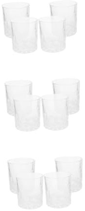 PRETYZOOM 3 Set Bicchiere Di Whisky Bicchieri Piccoli Occhiali Da Coupé Bicchieri Da Vino Quadrati Sbarra Bottiglie Bottiglie D'acqua Occhiali Vecchio Stile Bicchiere Transparent 4 Pezzi * 3