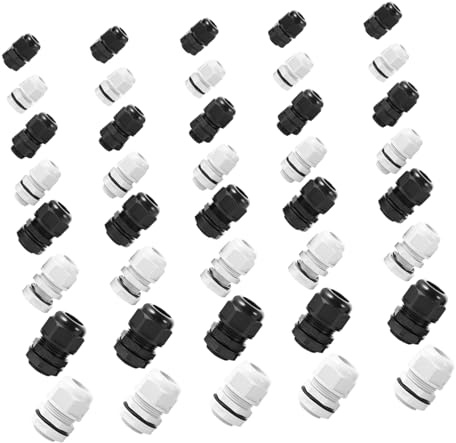 SHINEOFI 40 Pezzi Connettore Cavo Pressacavo in Plastica Connettori Per Cavi Protettore Pressacavo Giunzioni Cavi