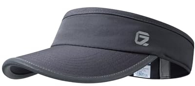GADIEMKENSD Sun Visor for Women Golfers, Dark Grey