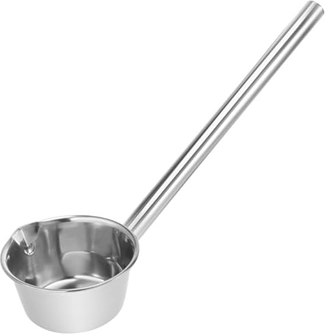 VALICLUD Mestolo con Beccuccio in Acciaio Inossidabile Manico Lungo Cucchiaio da Cucina e Giardino Antiruggine Mestolino per Zuppa e Irrigazione Casa e Ristorante