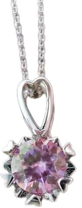 1 karat moissanite silverhalsband med s925 damsmycken