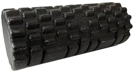 Skumrulle Skumrulle för träning 33cm, Yoga EPP massagerulle, hög densitet kroppsmassager, övningar muskelterapi, hemmagym(Svart)