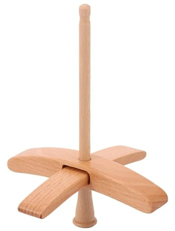 MOHUIED Fuso a Mano in Legno Filato Staccabile con Fuso a Goccia in Legno for Artigiani, Accessori for Utensili all'Uncinetto Lavorati a Maglia
