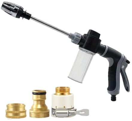 Pulitore elettrico, idropulitrice portatile con corpo galvanico in ABS per uso industriale commerciale e domestico all'aperto con vaso in schiuma e giunto multifunzionale, detergente per