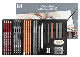 CRETACOLOR Teacher's Choice - Advanced Drawing Set | Skizzierset für Einsteiger und Profis, 27-teiliges Set