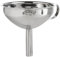Kilner Stainless Steel Straining Funnel with Removable Disc Ergonomic Design for Filtering Seeds, Grains & Juices, Elongated Stem for Narrow Bottles, Durable & Dishwasher Safe