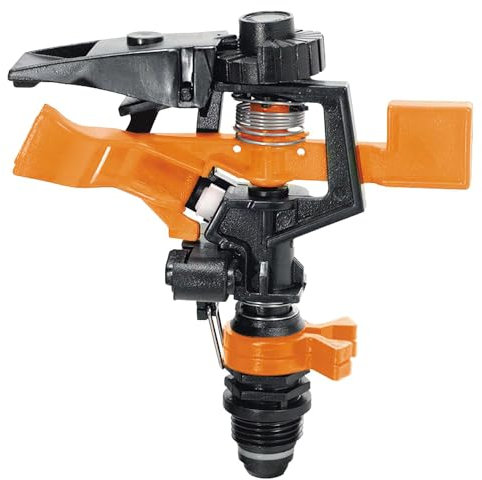 Papillon - Irrigatore Settore, Corpo ABS, 1/2 m, Grigio/Arancio